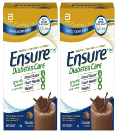 Ensure Diabetes Care - Nutrition to Help Control Blood Sugar- 1 Kg X 2 Pack (Chocolate Flavour)