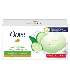 Dove Fresh Moisture Beauty Bathing Bar makes skin soft & refreshed Buy 5 Get 1 (450gm) Free shipping
