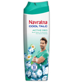 Navratna Active Deo for Unisex, 400gm ( Free Shipping Worldwide)