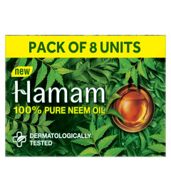 Hamam Neem Tulsi & Aloe Vera Bathing Soap For Body 150 G (Combo Pack Of 8) (Free Shipping World)