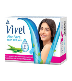 Vivel Aloe Vera Bathing Soap with Vitamin E for Soft, Glowing skin  (Free Shipping Worldwide)