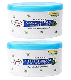 Ayur Herbal Cold Cream with Aloe Vera, 500ml - Pack of 2 (Free Shipping Worldwide)