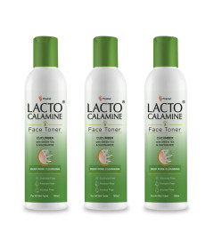 Lacto Calamine Cucumber Face Toner with Green Tea & Niacinamide for hydrated skin