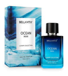 Bella Vita Luxury OCEAN Aquatic Eau De Parfum for Men with Marine, Orchid & Musk|Long Lasting 100 Ml