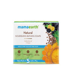 Mamaearth Natural Nourishing Bathing Soap - 5x75g Free shipping worldwide