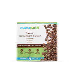 Mamaearth Coco Nourishing Bathing Soap With Coffee & Cocoa - 5X75G Free shipping world
