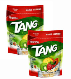 Tang Tropical Imported Drink powder Resealable Pouch, 375g Each (Pack of 2) Free shipping world