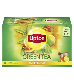 Lipton Honey Lemon Green Tea Bags, 25 Pieces X 2 PACK Free shipping world
