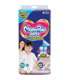 Shop MamyPoko Pants Extra Absorb Baby DiapersXX-Large (XXL) Online - Epakira