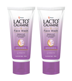 Detergente viso quotidiano Lacto Calamine con argilla caolino, niacinamide e vit