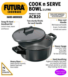 hawkins-futura-ciotola-cook-n-serve-da-2-litri-casseruola-anodizzata-dura-con
