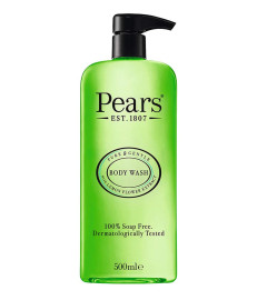 pears-pure-gentle-shower-gel-body-wash-with-oil-clear-formula-for-removing-excess-oil-with-lemon-flower-extracts-100-soap-free-imported-500-ml-free-shipping-