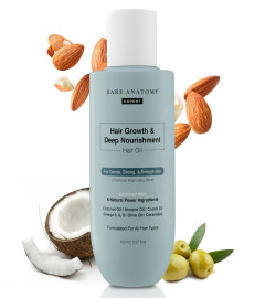 bare-anatomy-hair-growth-oil-deep-nourishment-coconut-almond-olive-castor-oil-strong-smooth-hair-hair-growth-anti-hairfall-anti-frizz-hair-strengthening-for-women-men-150ml-free-shipping-
