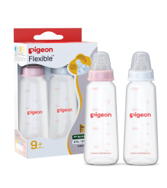 pigeon-peristaltic-baby-nursing-feeding-bottle-kpp-nipple-lfor-9-month-babiesbpa-freebps-freepink-and-white240-mlpack-of-2-free-shipping-worldwide-
