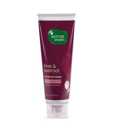 mother-sparsh-rose-beetroot-ubtan-face-wash-for-dull-dry-uneven-skin-with-rose-oil-walnut-moroccan-clay-vit-e-soap-free-sulphate-free-face-wash-75-ml-free-shipping-worldwidef