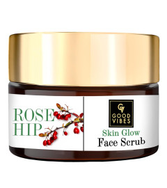 good-vibes-rosehip-hydrating-face-scrub-100-g-deep-pore-cleansing-moisturizing-exfoliator-for-all-skin-types-controls-excess-oil-production-with-almond-oil-no-parabens-sulphates-mineral-oil-free-shipping-worldwide