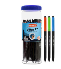 reynolds-vista-rt-bp-25-ct-jar--20-blue-5-black-ball-point-pen-set-with-comfortable-grip-pens-for-writing-school-and-office-stationery-pens-for-students-07-mm-tip-size-free-shipping-worldwide-