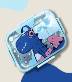 attro-hi-lunch-deluxe-3-lunch-box-with-inner-stainless-steel-3-compartment-bendino-theme-eye-catchy-print-food-grade-leakproof-vaccum-seal-design-use-for-school-kids-outdoor-750ml-bendino-blue-free-shipping-worldwide-