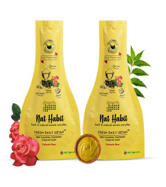 nat-habit-fresh-delicate-rose-ubtan-face-pack-for-deep-cleansing-tightening-instant-glow-suitable-for-all-skin-types-works-on-pimple-acne-blackhead-whitehead-40g-x-pack-of-2-free-world-wide-shipping
