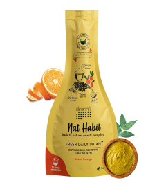 nat-habit-fresh-sweet-orange-ubtan-face-pack-for-glowing-radiance-tan-deep-cleansing-suitable-for-all-skin-types-remove-blackhead-whitehead-40g-x-pack-of-1-free-world-wide-shipping