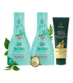 nat-habit-hair-mask-face-pack-combo-crushed-tri-leaf-nutrimask-brightening-ubtan-tikta-face-wash-for-men-women-hair-growth-skin-glow-suitable-for-all-skin-hair-types-combo-pack-of-3-free-world-wide-shipping