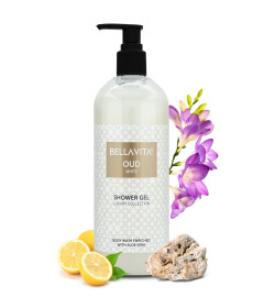 Bella Vita Luxury OUD WHITE Body Wash Shower Gel for Women & Men 500 ml