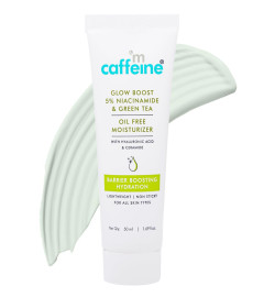 mCaffeine Glow Boost 5% Niacinamide & Green Tea Oil Free Moisturizer 50 ml (Pack of 2)