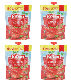 Kissan Fresh Tomato Ketchup, 130Grams (pack of 4) - free shipping