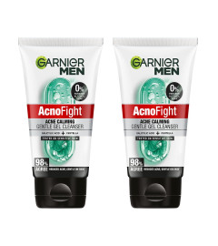 Garnier Men Acno Fight Gentle Gel Cleanser Face Wash for Men 100g (Pack of 2) - free shipping