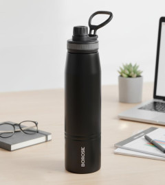Borosil Stainless Steel Water Bottle 	900 ml